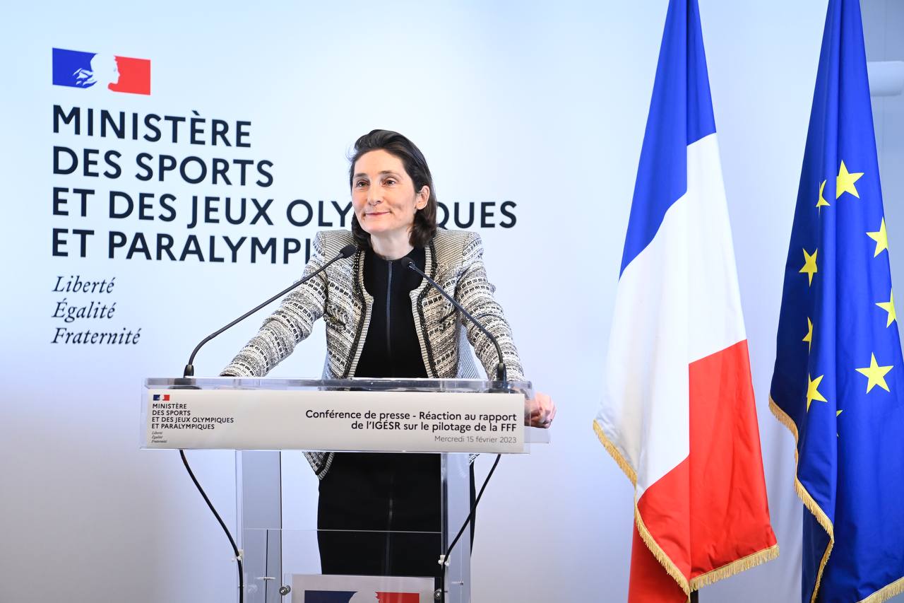 Amélie Oudéa-Castéra, ministre des Sports et des Jeux Olympiques et Paralympiques 