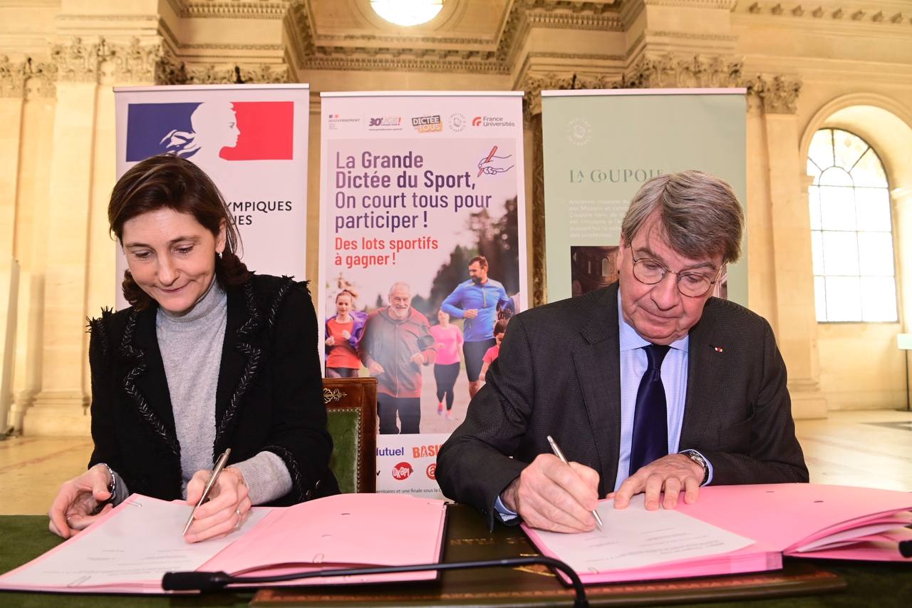 L’Institut de France, partenaire de la Grande Cause Nationale 2024, accueillera la  finale de la Grande dictée du sport 