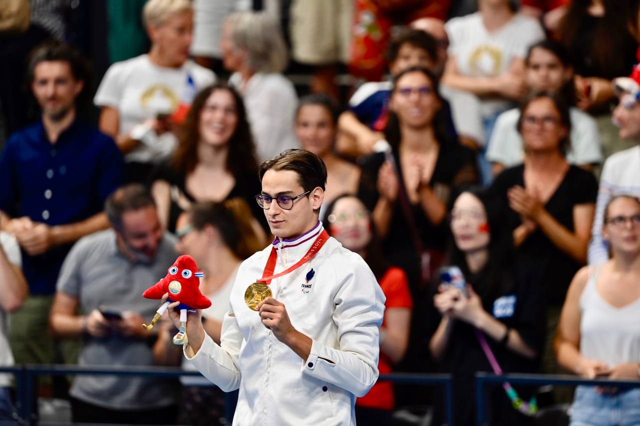 Ugo Didier (para natation), médaillé d’or sur 400 m S9