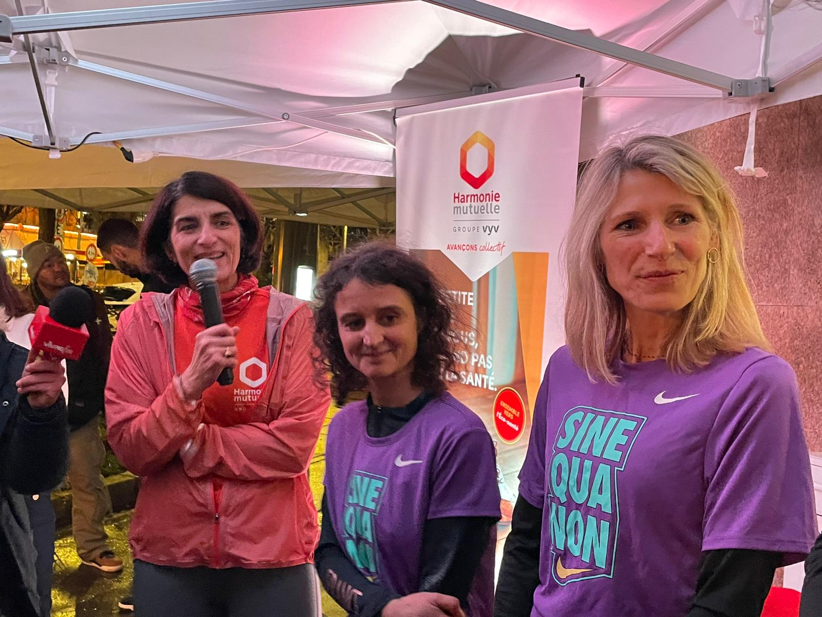 Marie Barsacq, ministre des Sports, de la Jeunesse et de la Vie associative a participé à une session de course à pied organisée par l’association Sine Qua Non