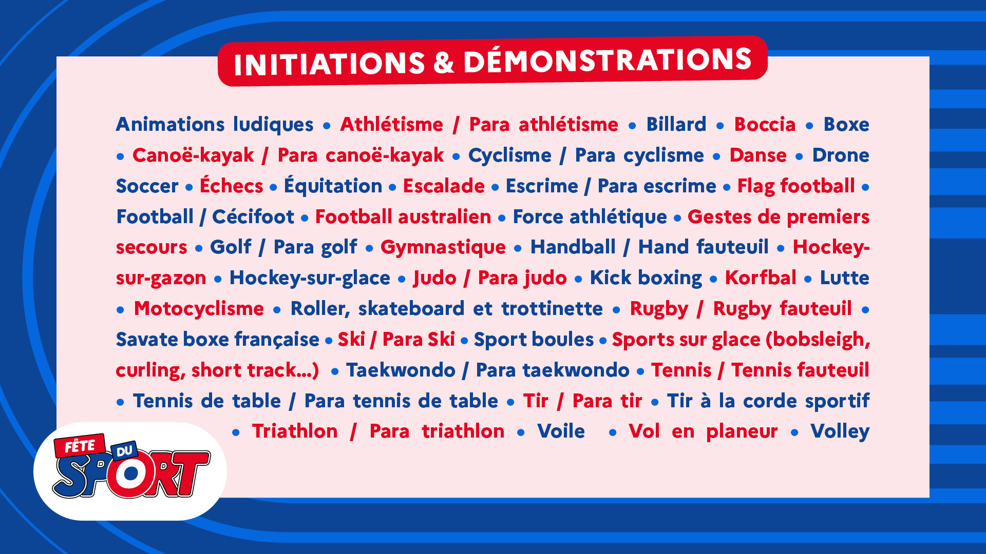 Initiations et programmation