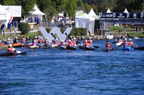 Image d'un championnat de canoë-kayak