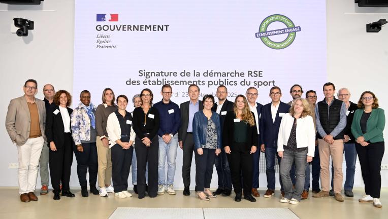 Signature de la démarche RSE des établissements sportifs à l'INSEP