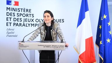 Amélie Oudéa-Castéra, ministre des Sports et des Jeux Olympiques et Paralympiques 