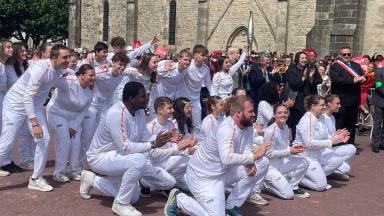 Relais collectif de la flamme olympique "jeunes engagés" - 31 mai 2024