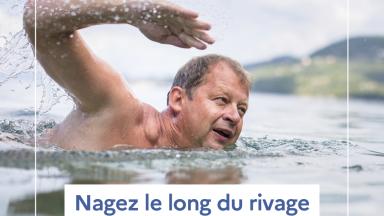 Vignette prévention des noyades présentant un homme nageant dans l'eau