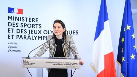 Amélie Oudéa-Castéra, ministre des Sports et des Jeux Olympiques et Paralympiques 